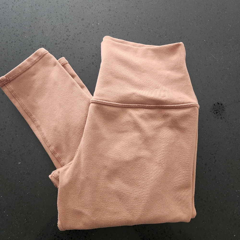 Alo Yoga High-Rise Airbrush Leggings Tan Size Small